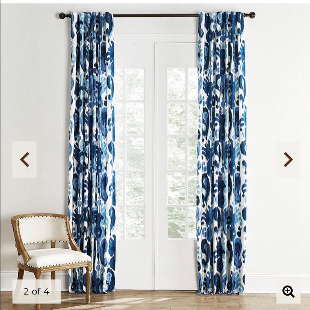 Ballard Designs Bethesda Drapery Panels -like new